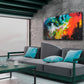 Windswept, abstract art giclee triptych by Sally Trace