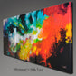 Windswept, abstract art giclee triptych by Sally Trace
